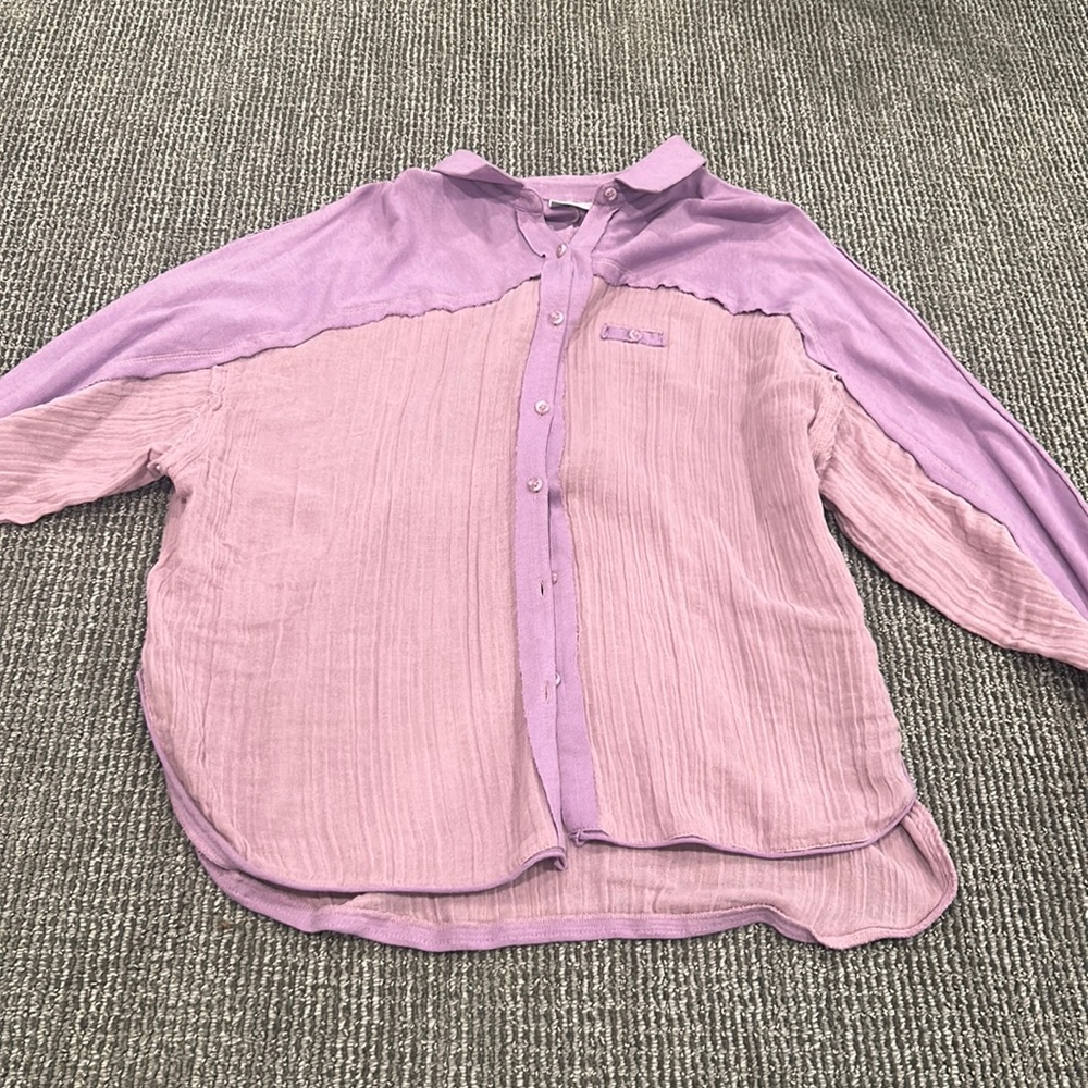 Purple flannel Out from Under Urban Outfitters button up